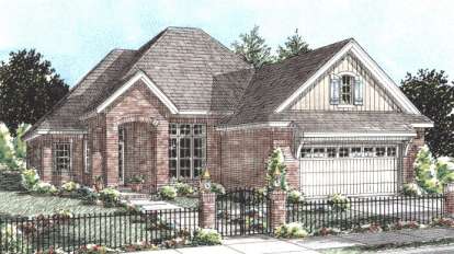European House Plan #4848-00161 Elevation Photo