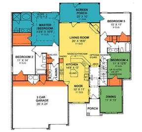 Floorplan 1 for House Plan #4848-00162