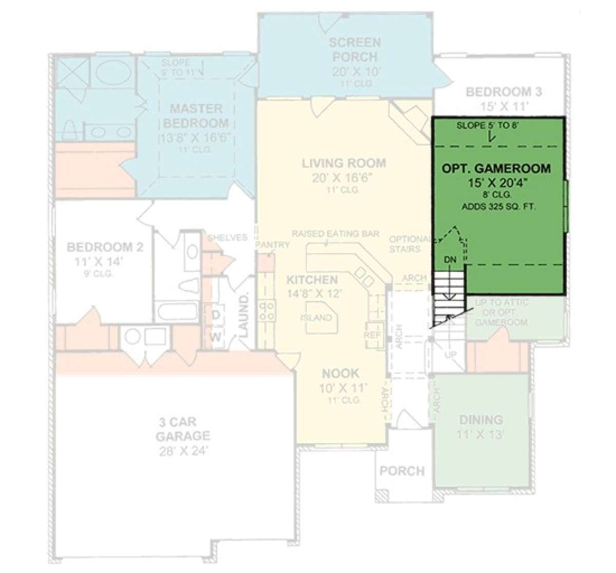 Floorplan 2 for House Plan #4848-00162