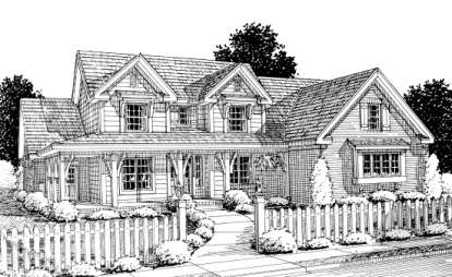 Country House Plan #4848-00163 Elevation Photo