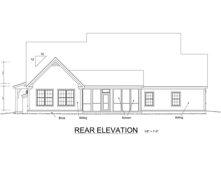 Country House Plan #4848-00163 Elevation Photo