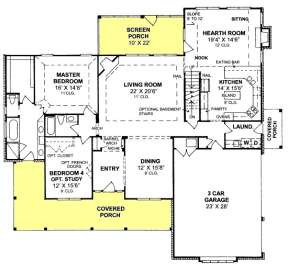 Floorplan 1 for House Plan #4848-00163