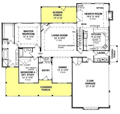 Floorplan 1 for House Plan #4848-00163