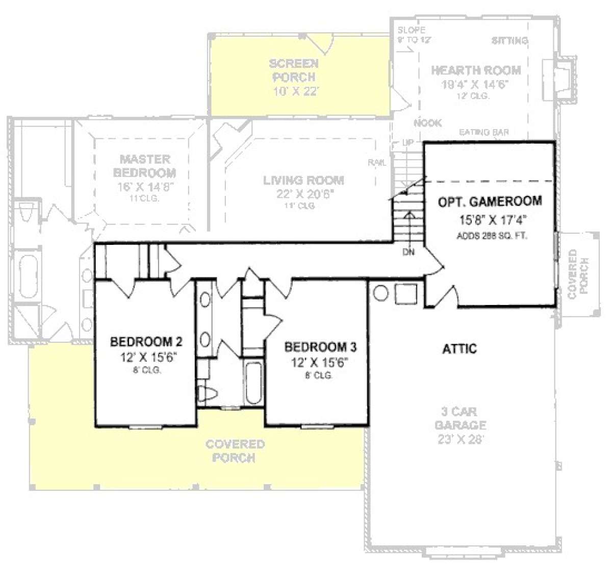 Floorplan 2 for House Plan #4848-00163