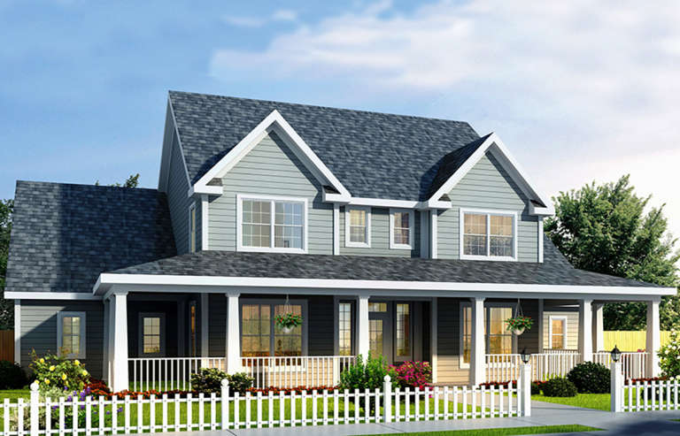 House Plan House Plan #13837 Front Elevation 