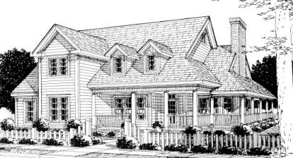 Farmhouse House Plan #4848-00169 Elevation Photo