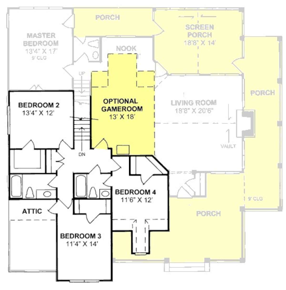 Floorplan 2 for House Plan #4848-00169