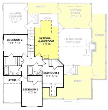 Floorplan 2 for House Plan #4848-00169