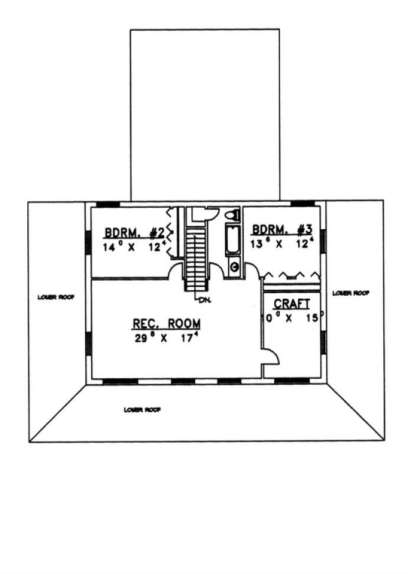 Second Floor for House Plan #039-00132