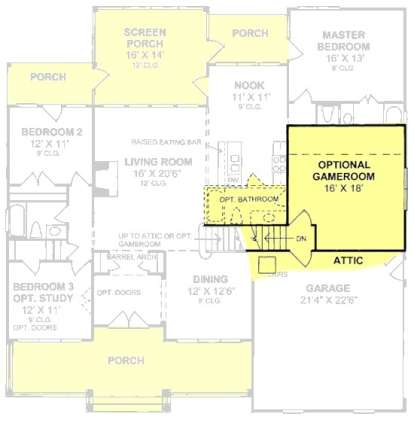 Floorplan 2 for House Plan #4848-00170