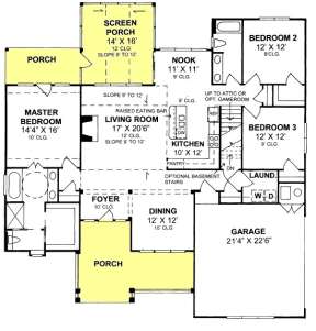 Floorplan 1 for House Plan #4848-00174