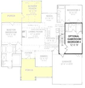 Floorplan 2 for House Plan #4848-00174