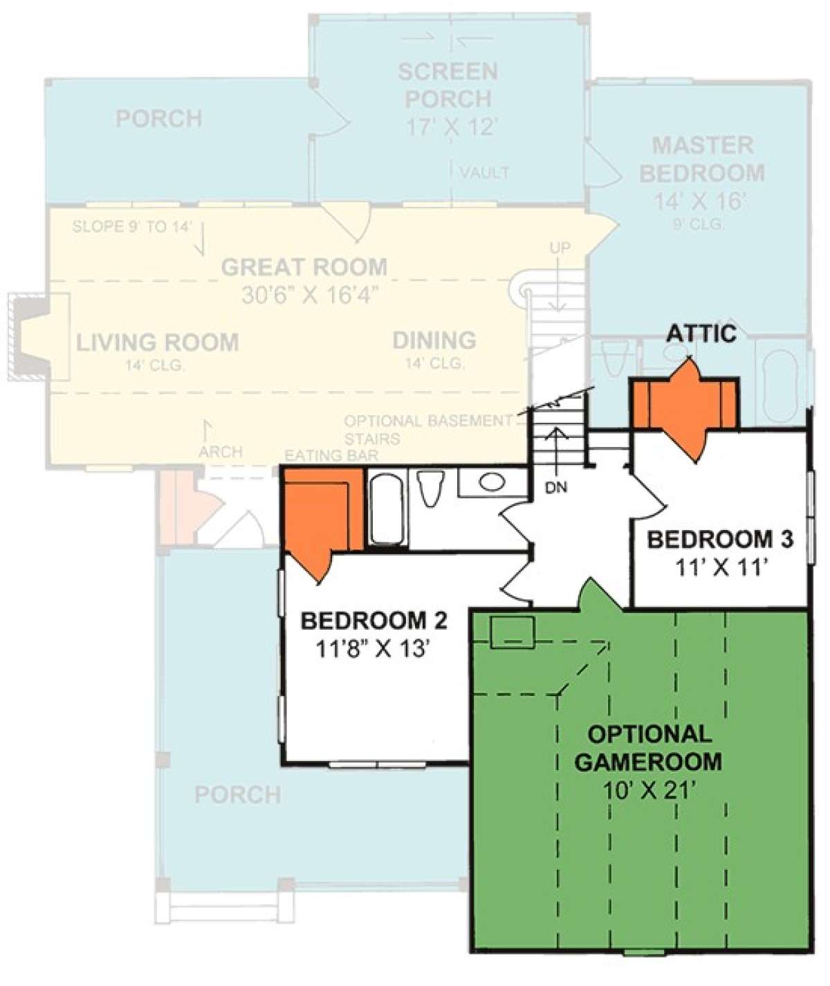 Floorplan 2 for House Plan #4848-00175