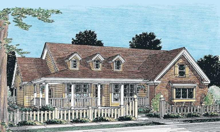 Country House Plan #4848-00176 Elevation Photo