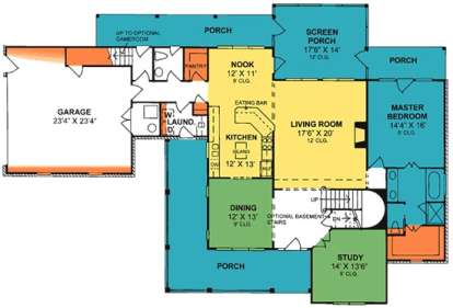 Floorplan 1 for House Plan #4848-00177