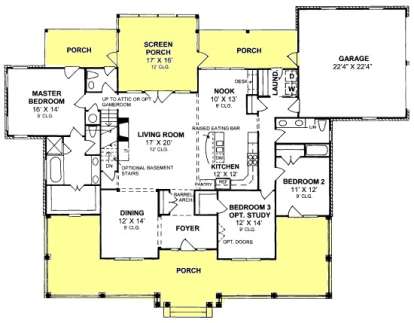 Floorplan 1 for House Plan #4848-00178