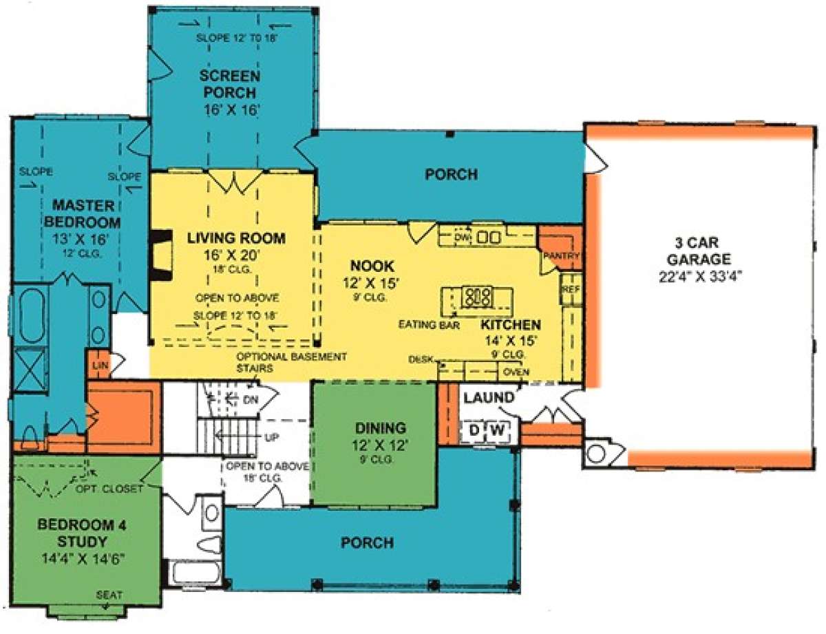 Floorplan 1 for House Plan #4848-00179