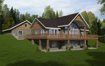 Contemporary House Plan #039-00133 Elevation Photo