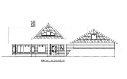 Contemporary House Plan #039-00133 Elevation Photo