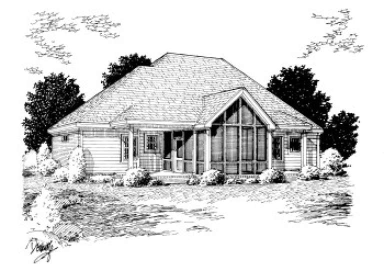 Country House Plan #4848-00180 Elevation Photo
