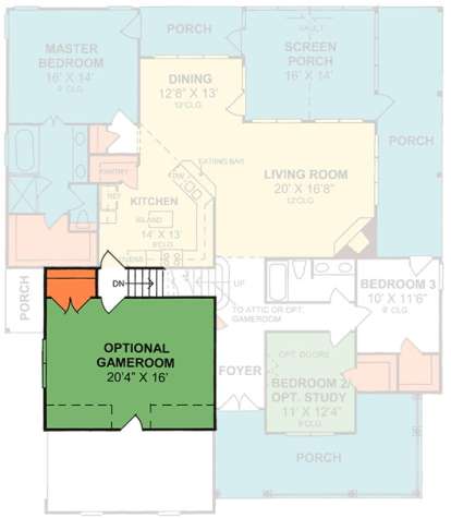 Floorplan 2 for House Plan #4848-00181