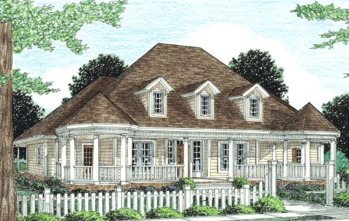 Country House Plan #4848-00182 Elevation Photo