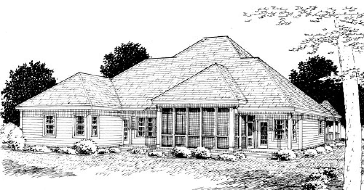 Country House Plan #4848-00182 Elevation Photo