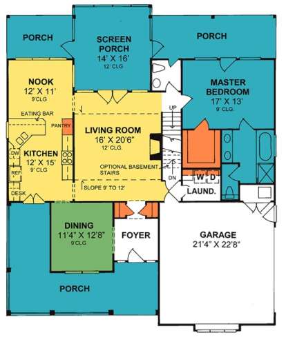 Floorplan 1 for House Plan #4848-00185