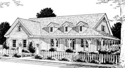 Ranch House Plan #4848-00186 Elevation Photo