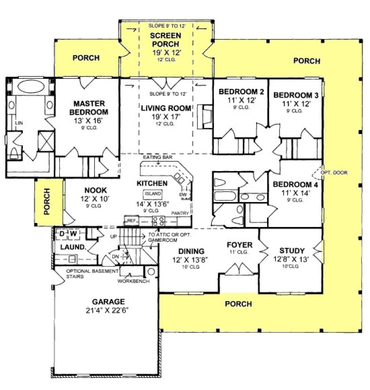 Floorplan 1 for House Plan #4848-00186
