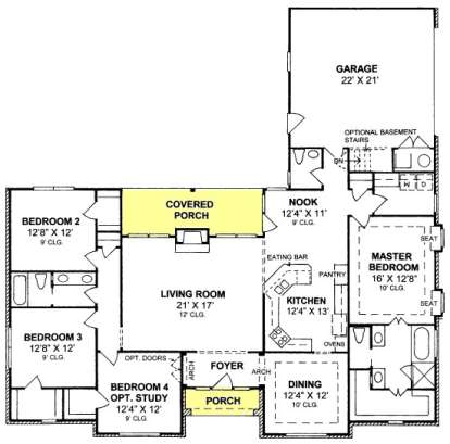 Floorplan1 for House Plan #4848-00190