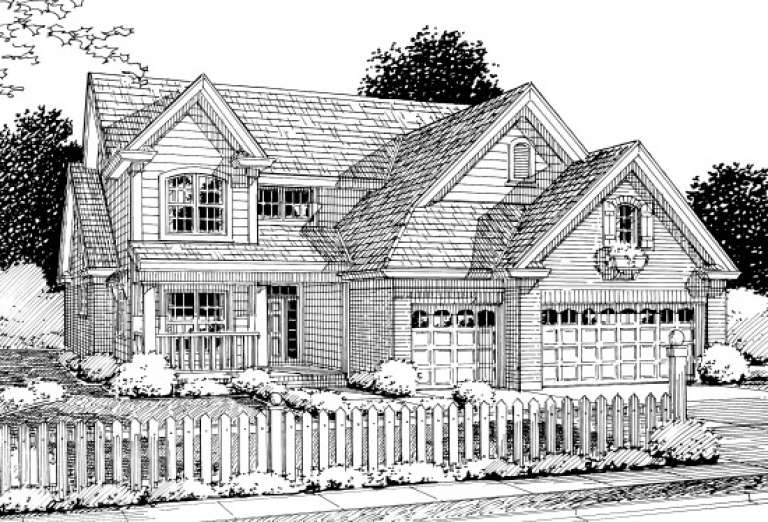 Farmhouse House Plan #4848-00191 Elevation Photo