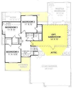 Floorplan 2 for House Plan #4848-00191