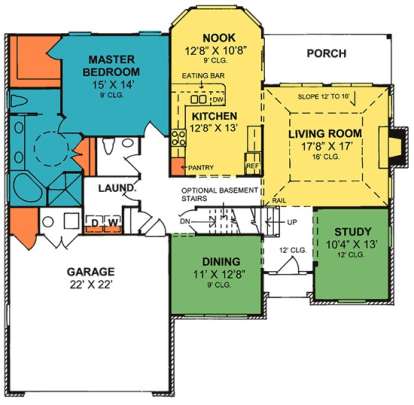 Floorplan 1 for House Plan #4848-00192