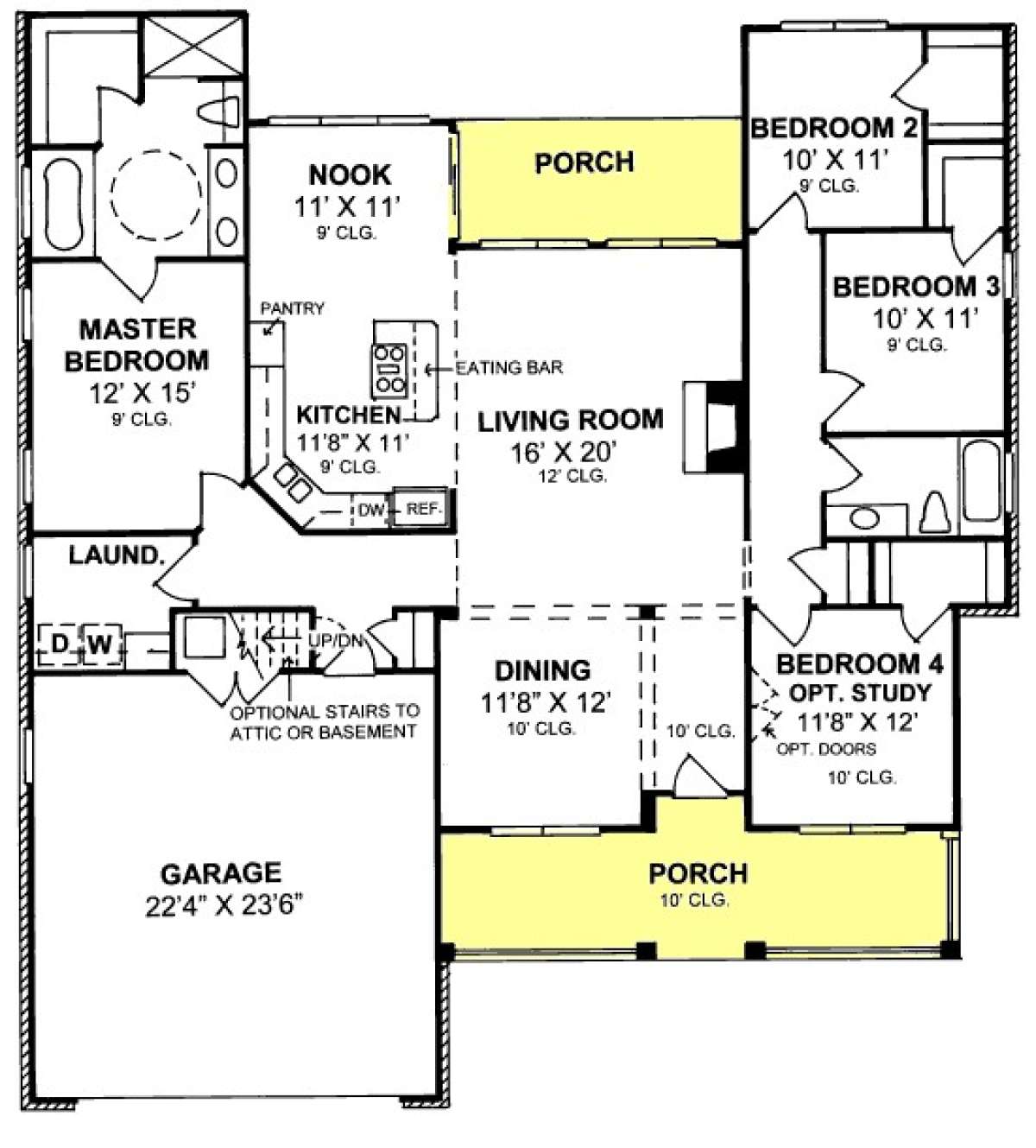 Floorplan 1 for House Plan #4848-00196