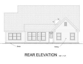 Farmhouse House Plan #4848-00197 Elevation Photo