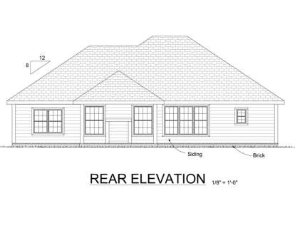Ranch House Plan #4848-00198 Elevation Photo