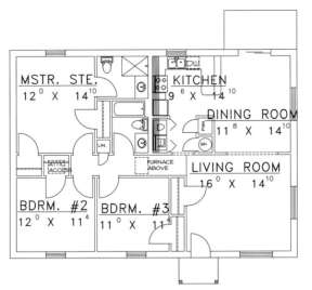 Floorplan for House Plan #039-00135