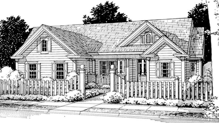 House Plan House Plan #13870 Front Elevation