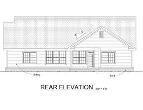 Ranch House Plan #4848-00200 Elevation Photo