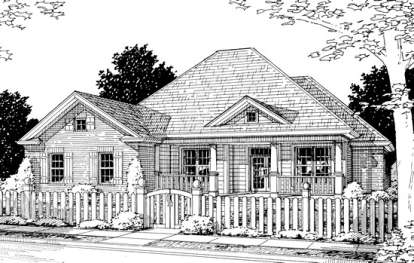 Country House Plan #4848-00201 Elevation Photo