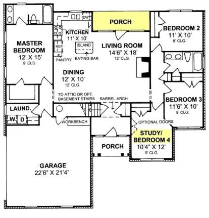 Main Floor  for House Plan #4848-00203