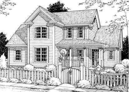 Country House Plan #4848-00205 Elevation Photo