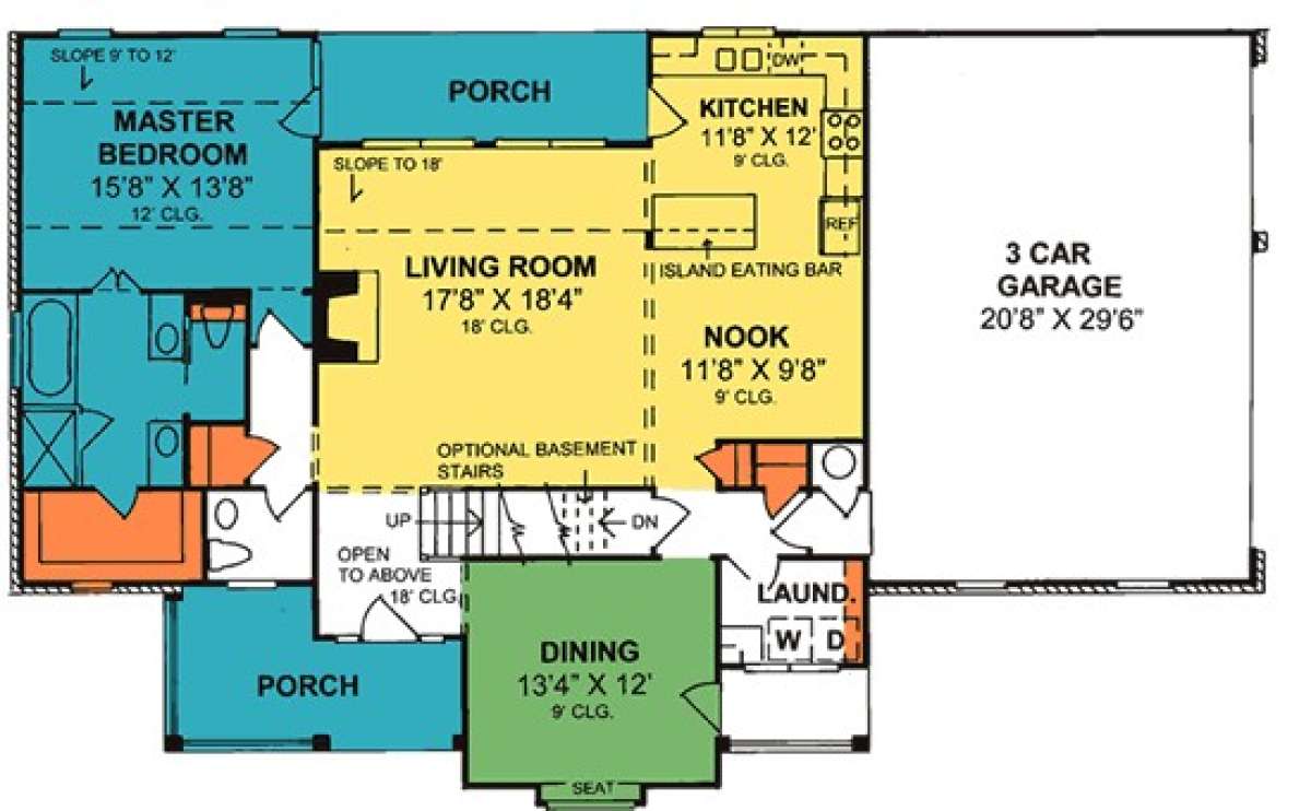 Floorplan 1 for House Plan #4848-00208
