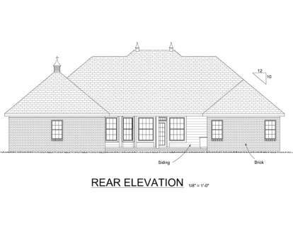 Ranch House Plan #4848-00211 Elevation Photo