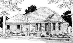 European House Plan #4848-00212 Elevation Photo