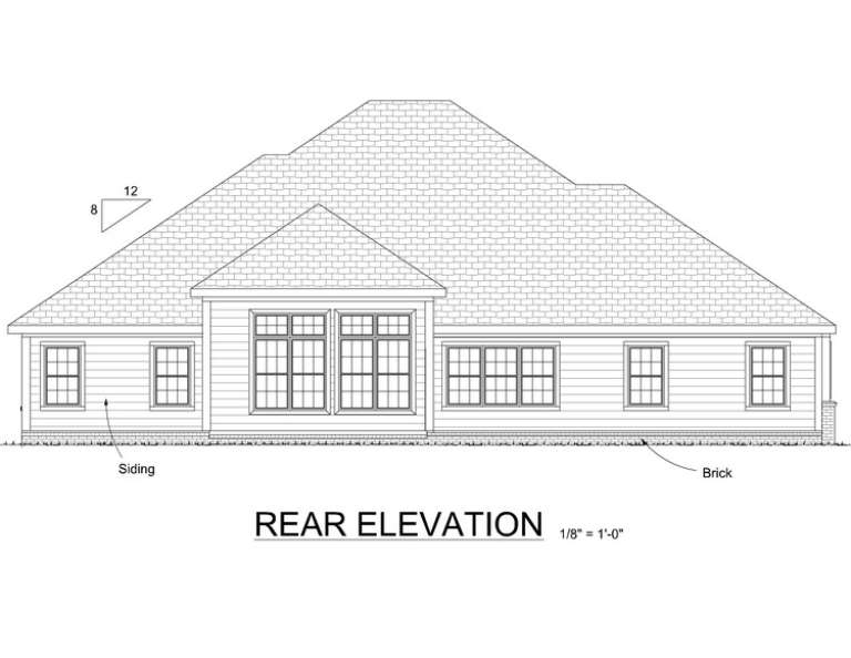 European House Plan #4848-00212 Elevation Photo