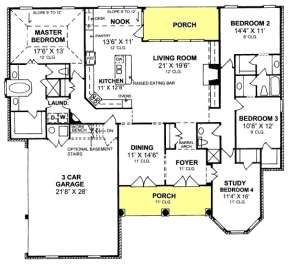 Floorplan 1 for House Plan #4848-00212