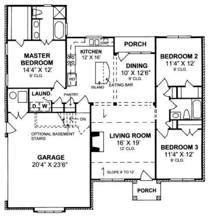 Floorplan1 for House Plan #4848-00214