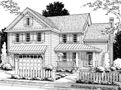 Country House Plan #4848-00215 Elevation Photo